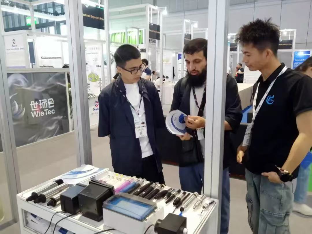 Chunye Technology’s compact export-focused booth attracted numerous international visitors with its minimalist design