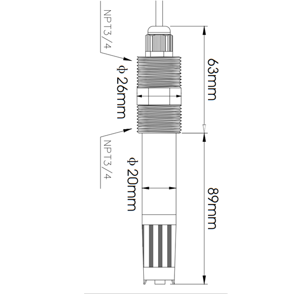 CS4763 dissolved oxygen electrode polarography