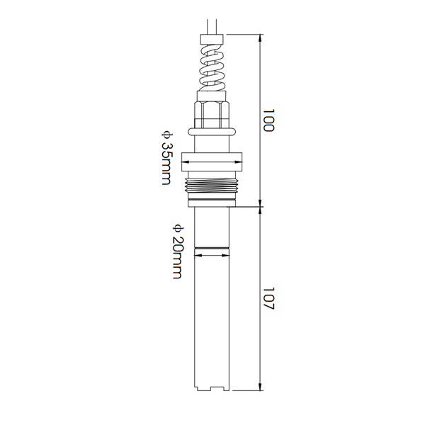 CS4800 type dissolved oxygen electrode