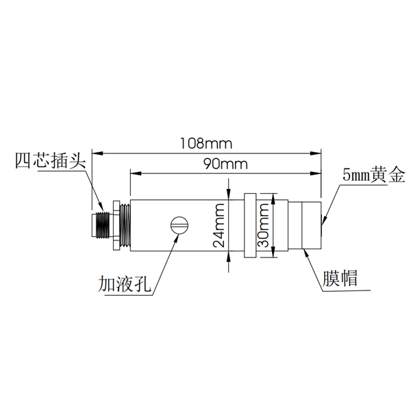 CS4802 dissolved oxygen electrode